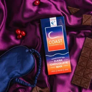 Dark Chocolate Cranberry Bar 1:1:1 THC:CBD:CBN | COAST