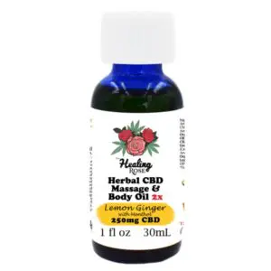 1oz Lemon Ginger Herbal 2x Massage & Body Oil (1oz)