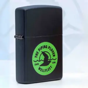 Zippo Lighter (Black & Green)