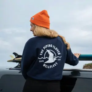 Cropped Crewneck Sweatshirt (Navy) - L
