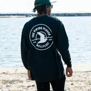 Long-Sleeve Pocket Tee (Black) - S