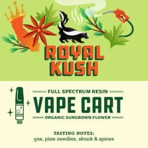 Royal Kush (1.0g Full Spectrum Vape Cartridge) | The Piping Plover Dispensary Royal Kush (1.0g Full Spectrum Vape Cartridge)