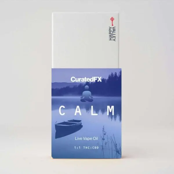 Calm 1:1 THC:CBD (1.0g Live Oil Vape Cart)