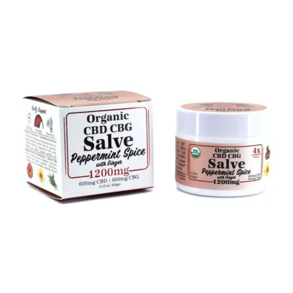 Organic Peppermint Spice CBD CBG Salve | 4x Potency
