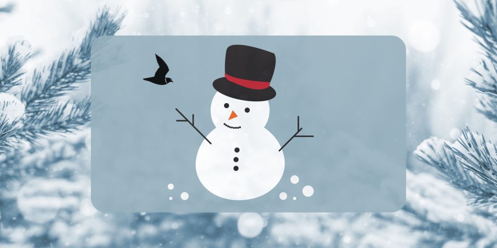 snowman and plover drawing