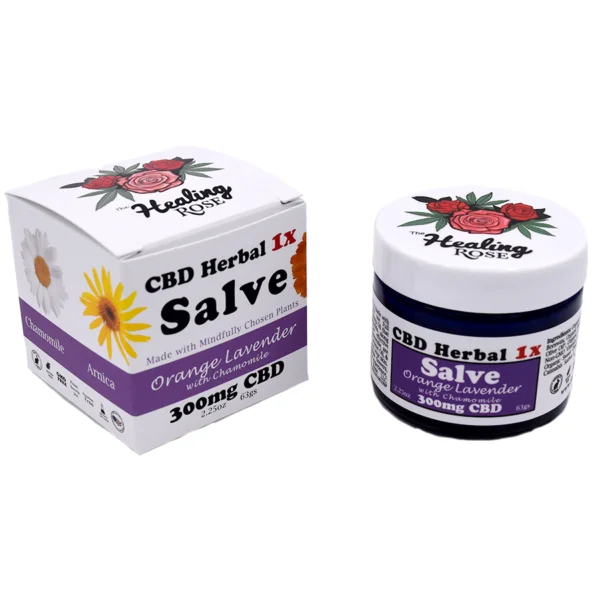 Orange Lavender w/ Chamomile CBD Herbal Salve (300mg CBD)