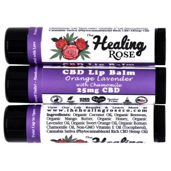 Orange Lavender with Chamomile Lip Balm (.15oz)