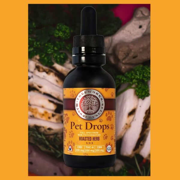 Pet Drops 1:1:1 CBD:THCA:CBN (60mL) RSO Pet Tincture