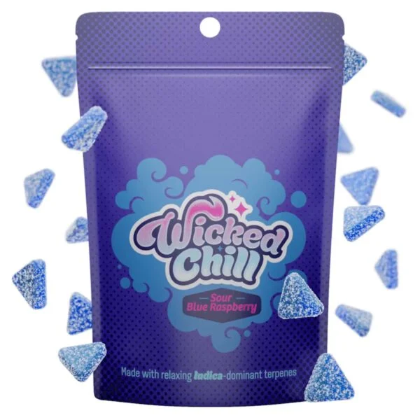 Wicked Chill - Sour Blue Raspberry Gummies | Wicked Sour