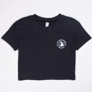 Crop Top T-Shirt (Black) - M