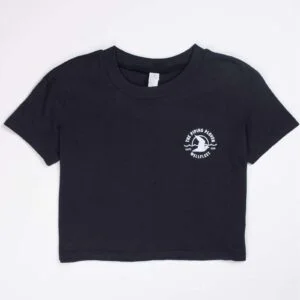 Crop Top T-Shirt (Black) - S