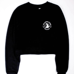 Cropped Crewneck Sweatshirt (Black) - S