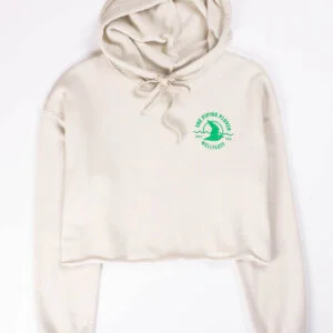 Cropped Hoodie Sweatshirt (Beige) - L