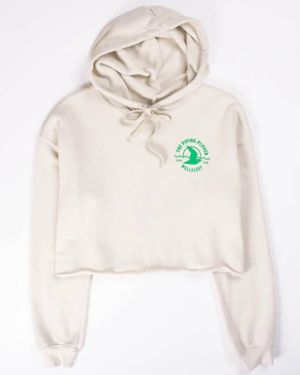 Cropped Hoodie Sweatshirt (Beige) - L