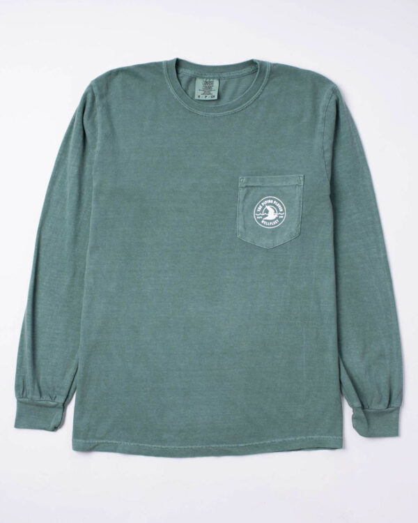 Long-Sleeve Pocket Tee (Green) - 2XL