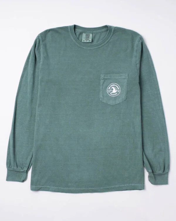 Long-Sleeve Pocket Tee (Green) - M