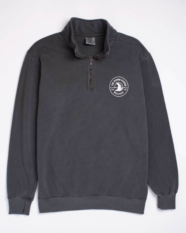 Quarter-zip Sweatshirt (Dark Grey) - L