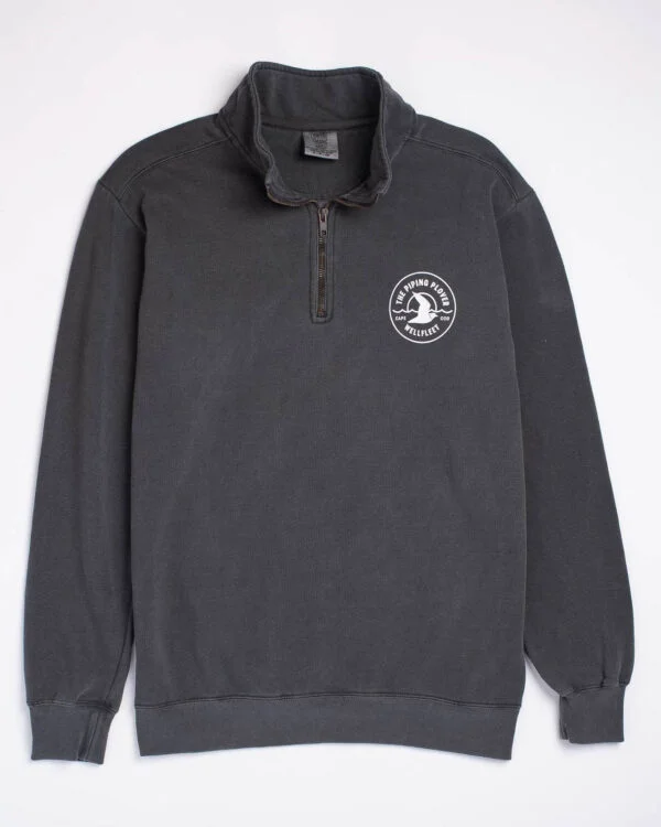 Quarter-zip Sweatshirt (Dark Grey) - L
