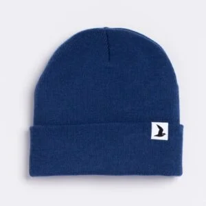 Wool/Acrylic Beanie Hat (BLUE)