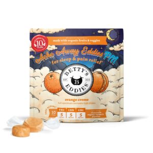 Ache Away Eddies PM – Orange Cream Fruit Chews (1:1:1 THC:CBC:CBN)