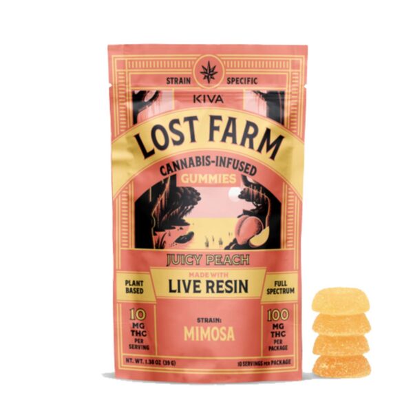 Juicy Peach X Mimosa Live Resin Gummies