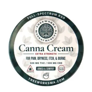 Extra Strength Full Spectrum RSO Canna Cream (1:1 CBD:THC)