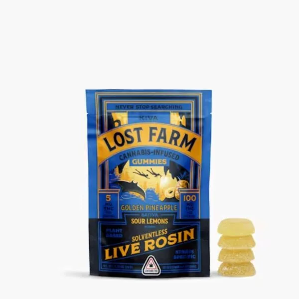 Golden Pineapple X Sour Lemons Live Rosin Gummies