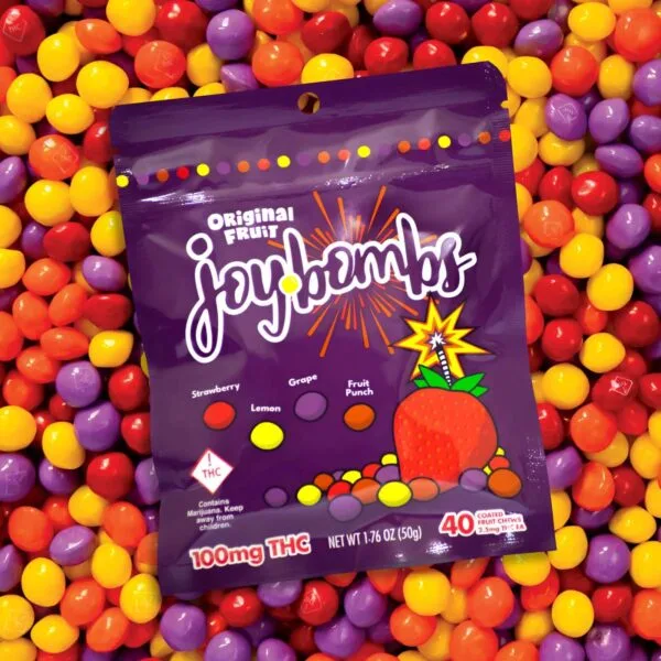 Joy Bombs Original Fruit Micro-Dose Candy Coated Fruit Chews