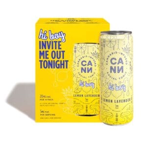 Lemon Lavender Seltzer "Hi Boy" 4 pack