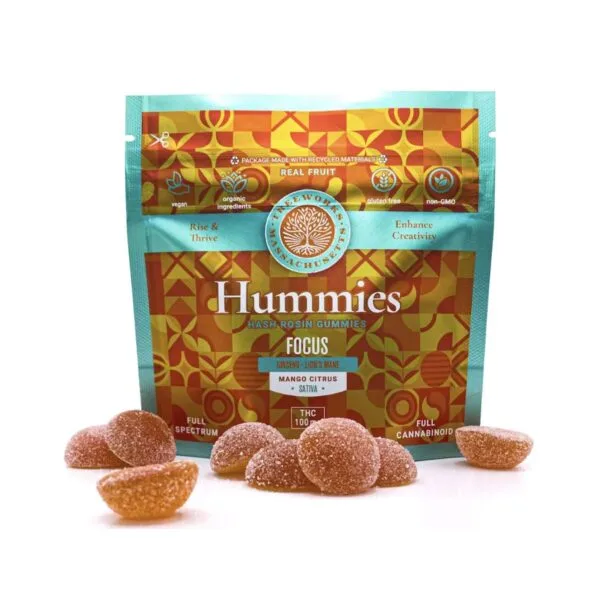 Mango Citrus *Focus* Hash Rosin Gummies