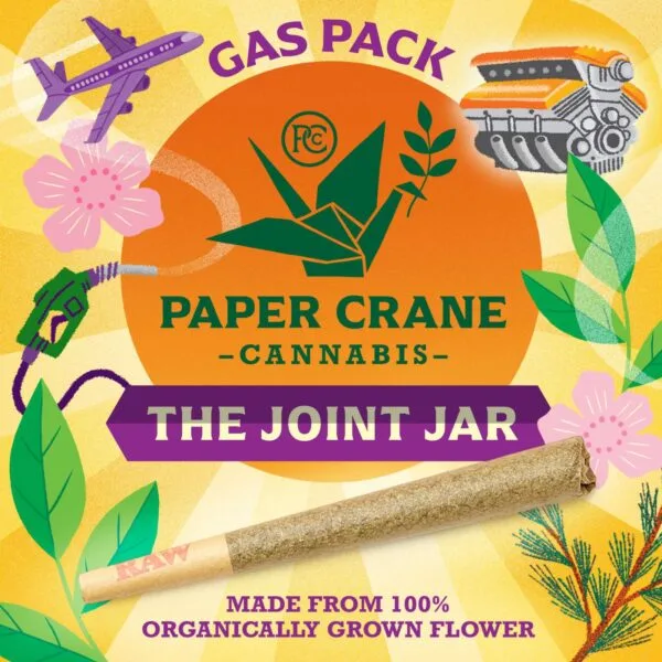 Gas Pack Joint Jar - Sour Diesel & Sensi Star x Puck Hashplant (6 x 1.0g Pre-Rolled Joints)