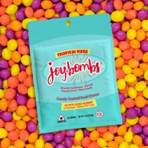Joy Bombs Tropical Fruit Micro-Dose Candy Coated Fruit Chews