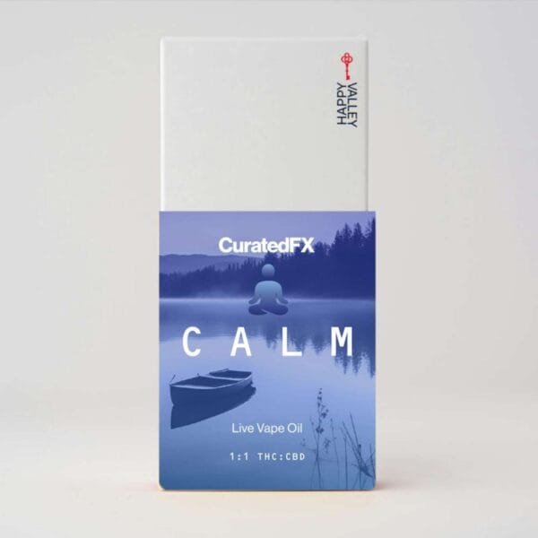 Calm 1:1 THC:CBD (1.0g Live Oil Vape Cart)