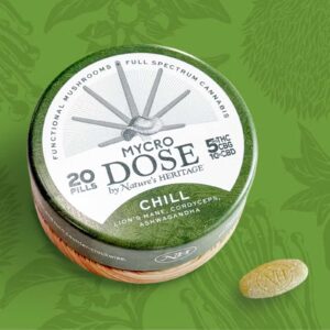 Chill MycroDose Pills 1:1:2 THC:CBG:CBD | Nature's Heritage