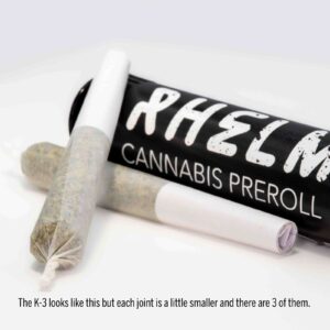 Afghan Kush K-3 (1.0g Pre-Rolled Joints 0.33g 3pk) | Rhelm