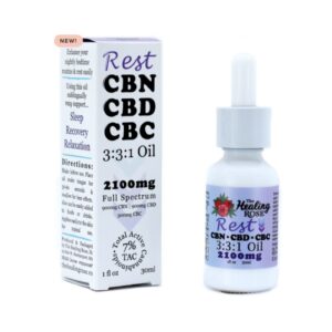 Rest Oil CBN CBD CBC 3:3:1 (900mg CBD Tincture) | Healing Rose - 1 each