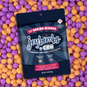 Dream Blends 1:1 THC:CBN Micro-Dose Candy Coated Fruit Chews  | Joy Bombs - ea
