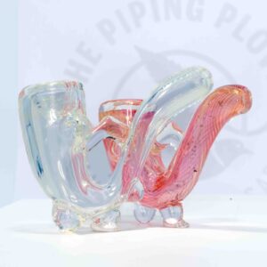 Handblown Glass Sherlock Pipe | Iron Lung Glass - 1 each