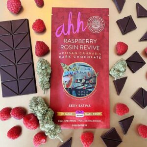 Raspberry Dark Chocolate Bar *Sativa* | Ahh by Treeworks