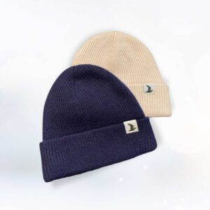 Cashmere + Merino Wool Beanie Hat (Oat) - 1 each