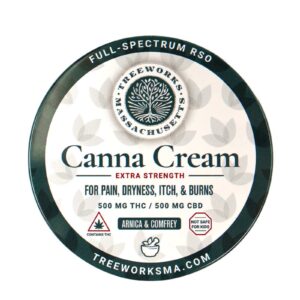 Extra Strength Full Spectrum RSO Canna Cream (1:1 CBD:THC) | Treeworks