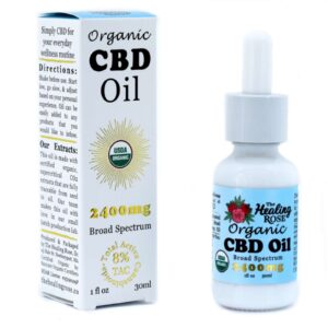 Broad Spectrum CBD Oil - Gold - (2400mg) | Healing Rose - 1 each