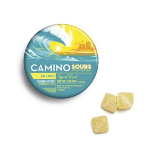 Sour Tropical Burst "Energy" Gummies 1:1 THC:THCV w/ Caffeine | Camino - ea