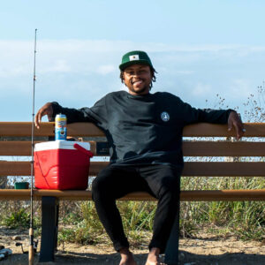 Long-Sleeve Pocket Tee (Black) - M