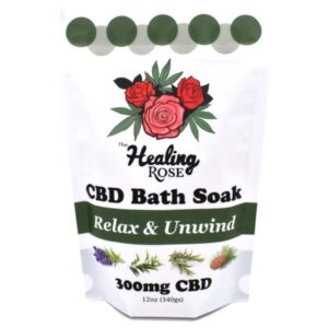 Relax and Unwind CBD Bath Soak (12oz) | Healing Rose - 1 each
