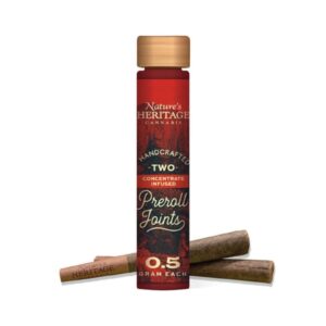 Larry Bird Mints (1.0g Hash Infused Pre-Roll Pack 0.5g 2pk) | Nature's Heritage