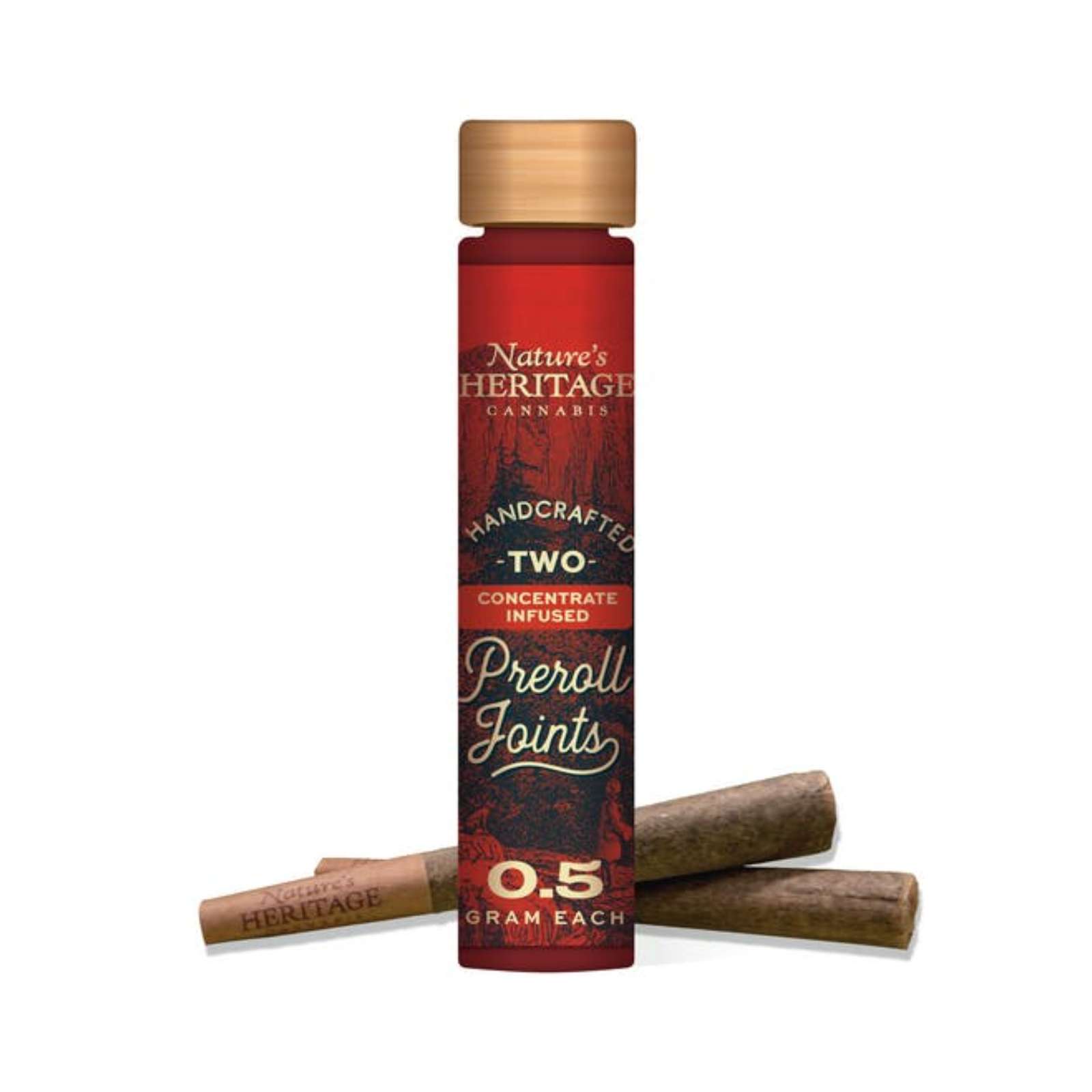 Larry Bird Mints (1.0g Hash Infused Pre-Roll Pack 0.5g 2pk) | Nature's Heritage