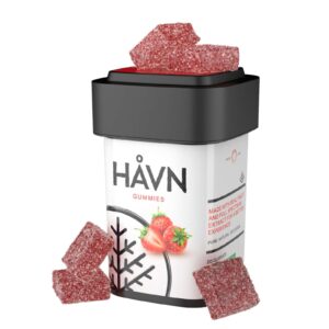 Strawberry Hybrid 1:1 THC:CBD Gummies | HÅVN