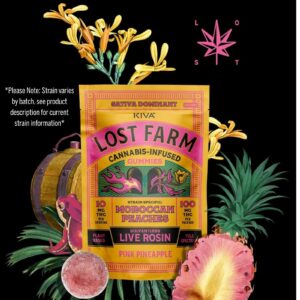 Golden Pineapple X Sour Lemons Live Rosin Gummies | Lost Farm